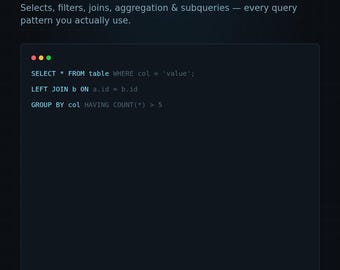 SQLチートシート｜クエリ、結合、集計、サブクエリ｜ITおよびデータ専門家向けデータベースクイックリファレンスPDF