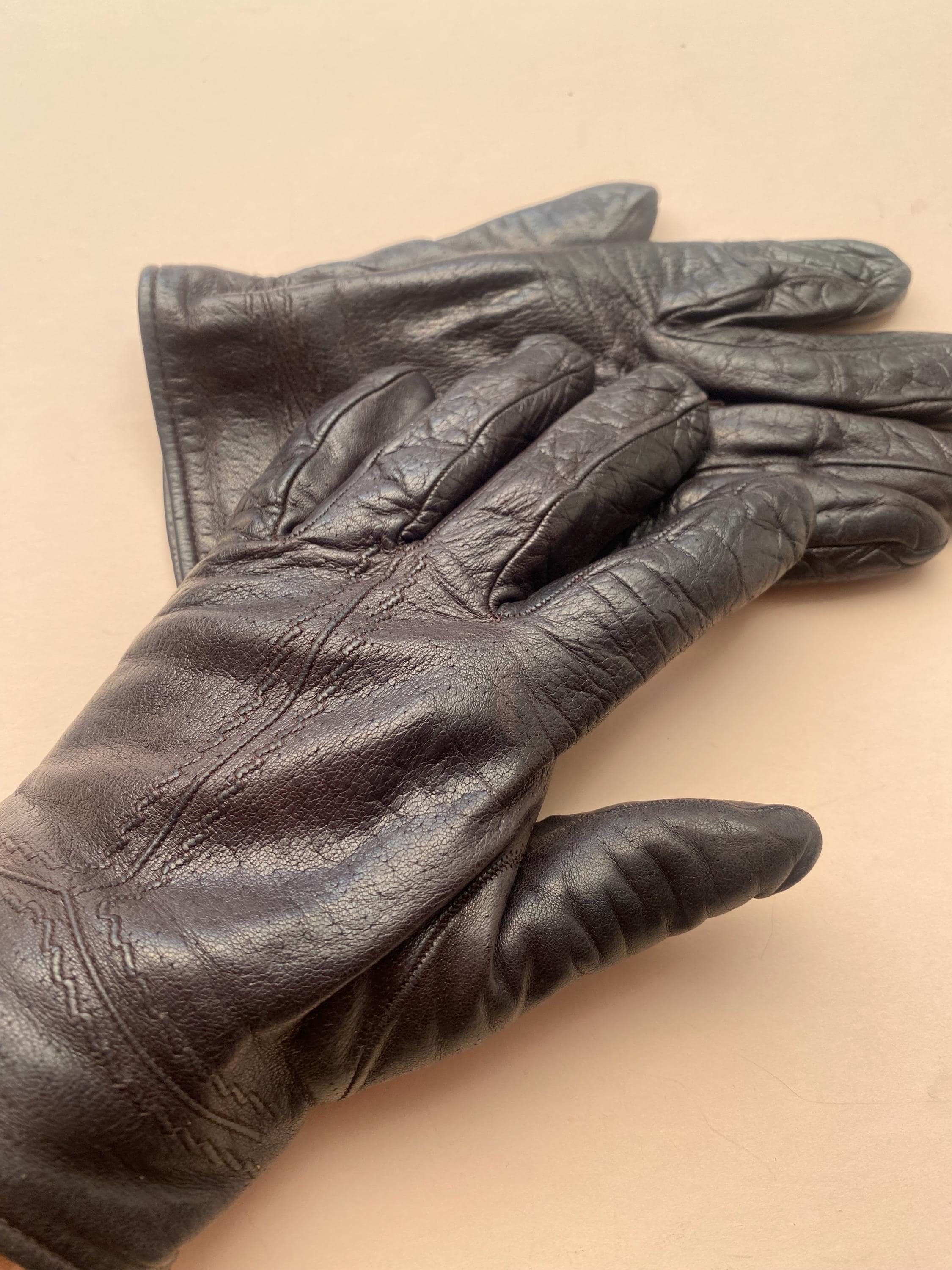 小物 Vintage Star leather glove 6 Pairs NOS Vintage leather Star, Fairfield Work Gloves And