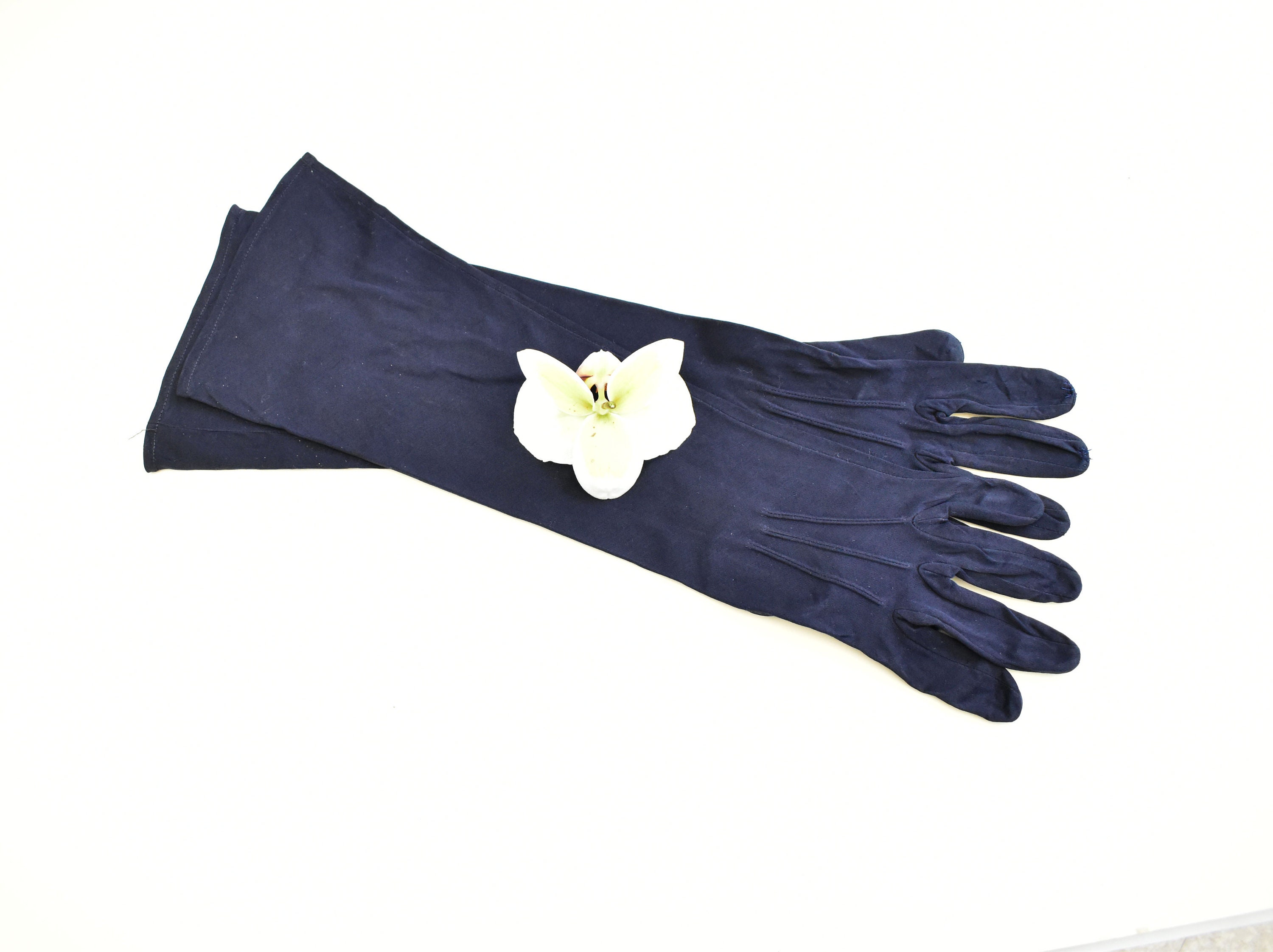 Blue Evening Gloves Etsy Sweden