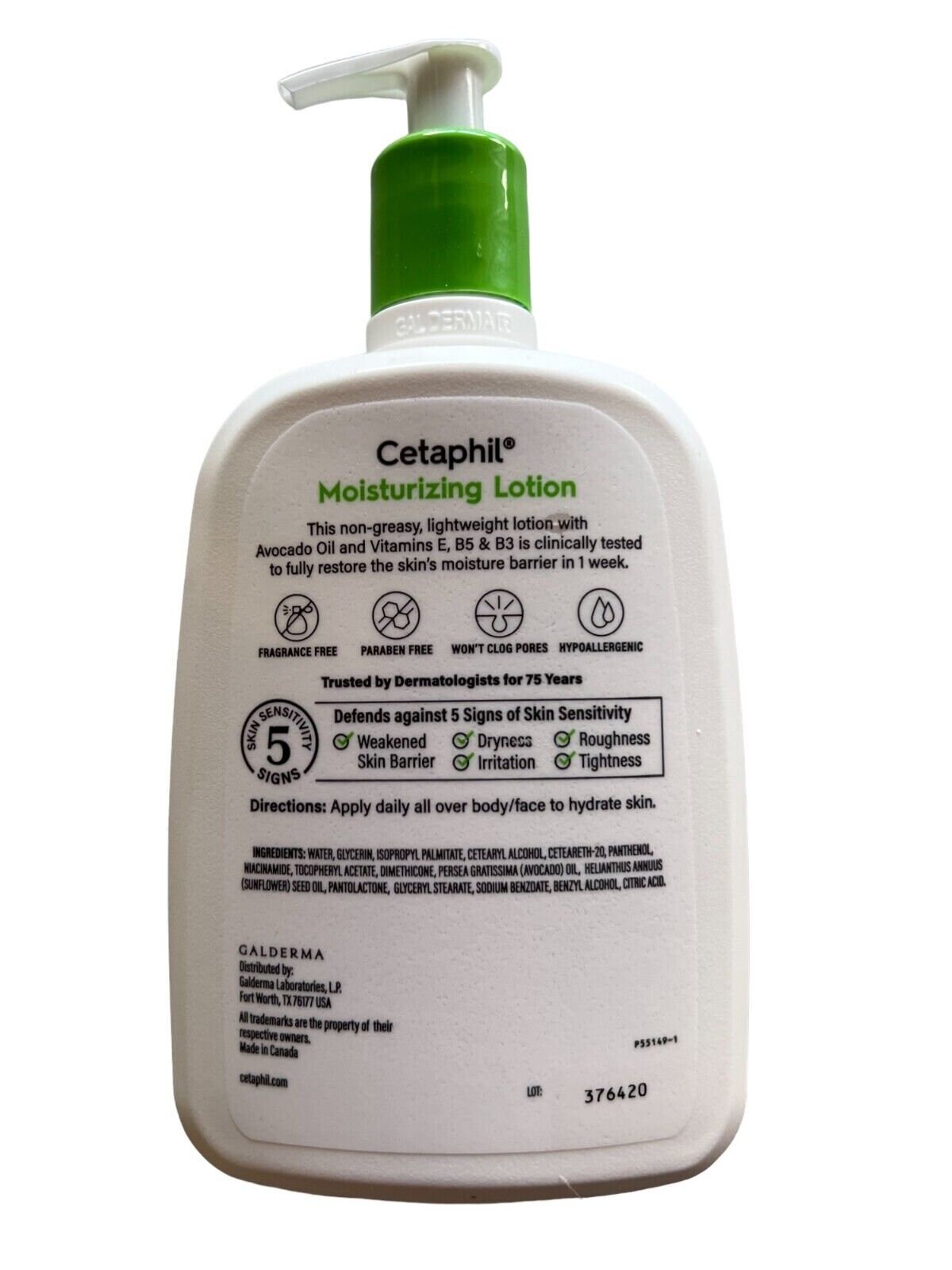 CETAPHIL Moisturizing Lotion W Avocado Oil 20 Fl Oz Etsy