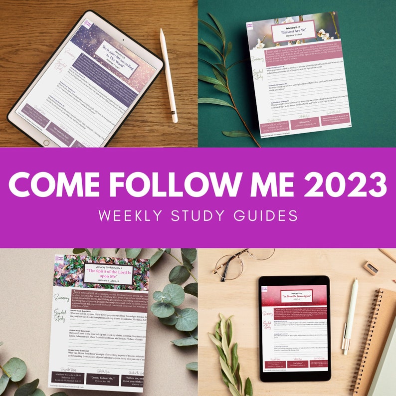 January Come Follow Me 2025 Study Guide Etsy