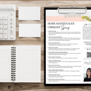 Spring Home Maintenance Checklist for Real Estate Agents Canva ...