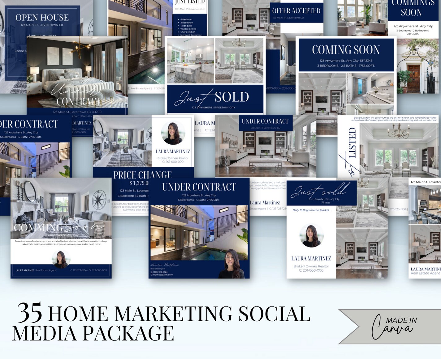 Real Estate Social Media Templates | Realtor Marketing, Instagram ...