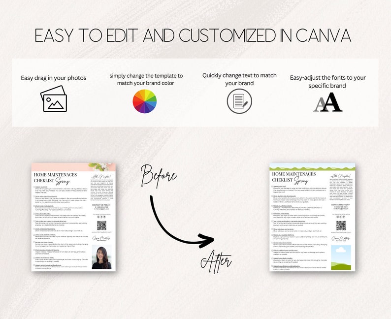 Spring Home Maintenance Checklist for Real Estate Agents Canva ...