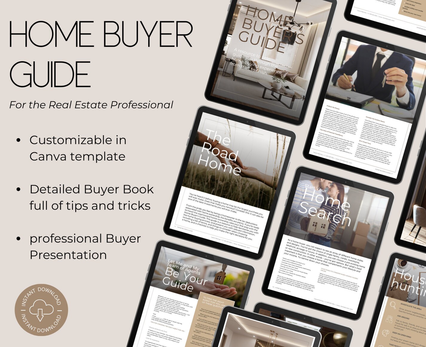 Real Estate Home Buyer and Seller Guide Bundle, Real Estate Template ...