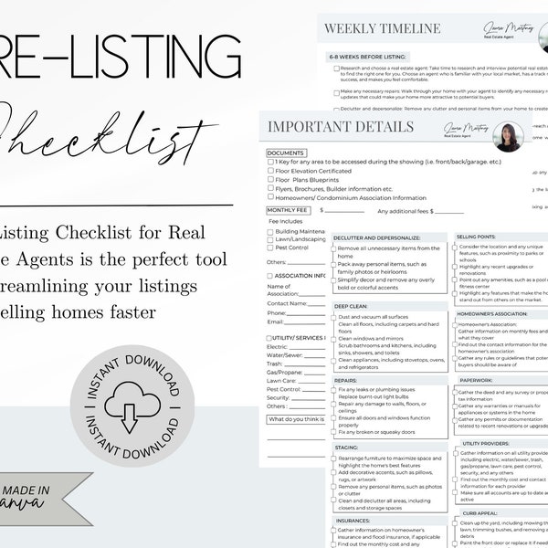 Pre Listing Packet Etsy Pre Listing Packet Etsy