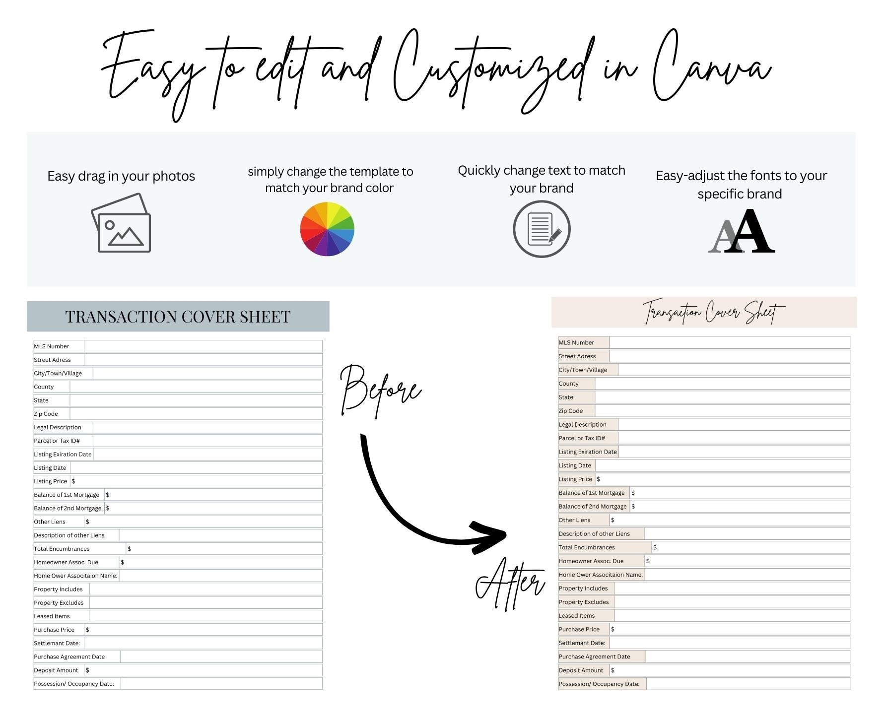 Real Estate Transaction Cover Sheet Transaction Coordinator Information