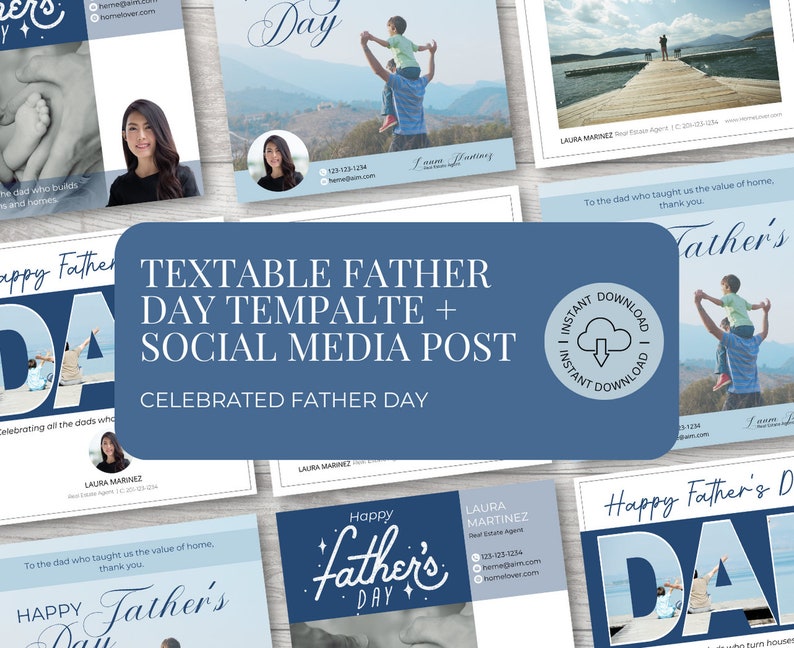 Real Estate Fathers Day Real Estate Marketing Father's Etsy