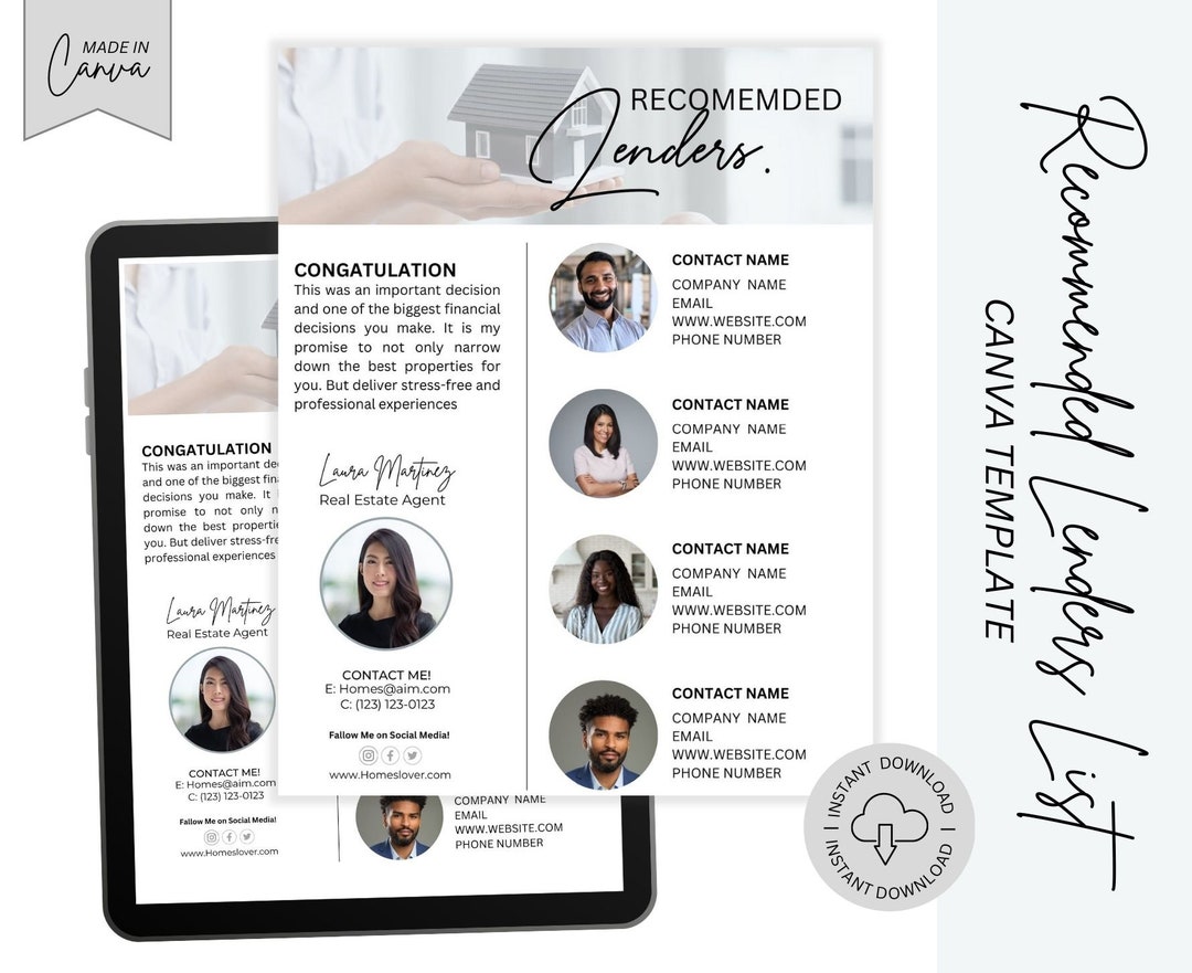 Mortgage Lender List Real Estate Agent Trusted Lender