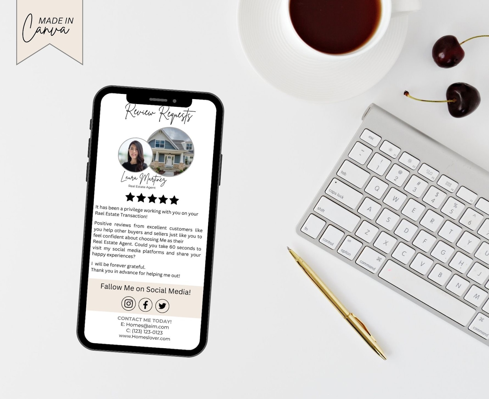 Realtor Real Estate Transaction Coordinator Templates Textable Canva