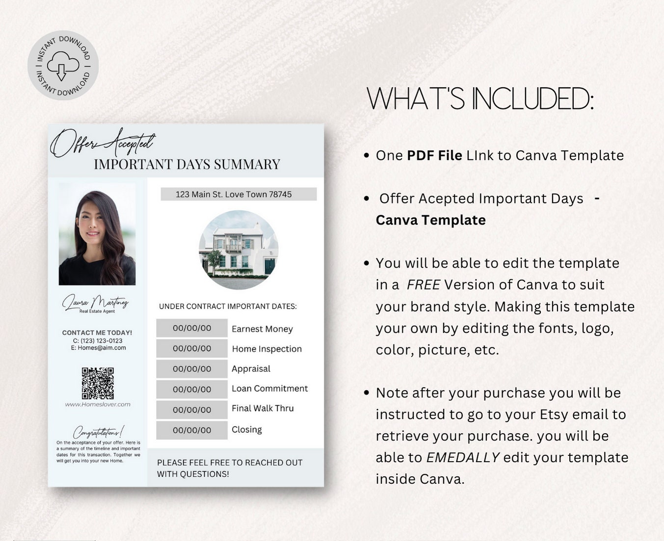 Buyer Offer Acceptance Timeline of Events Buyer Packet Buyer Flyer Real ...