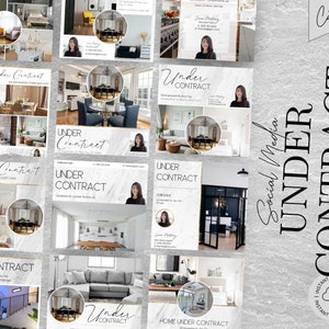 Under Contract Social Media Posts home marketing post Listing Marketing Update Instagram Posts Real Estate Marketing Under Contract Template