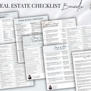 NEW Real Estate Agent Checklist Bundle Package Prep - Listing ...