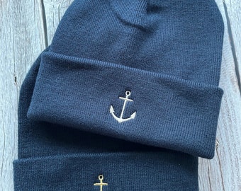 Beanie hat dark blue