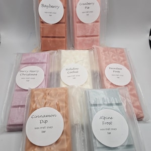 Weihnachtlich duftende Soja Wachs Melt Snap Riegel