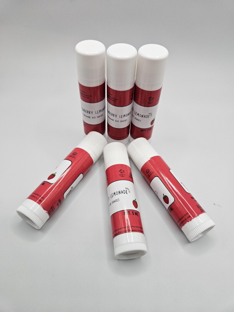 Natural Flavored Lip Balm, Shea Butter, Beeswax image 11