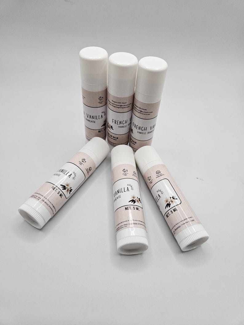 Natural Flavored Lip Balm, Shea Butter, Beeswax image 9