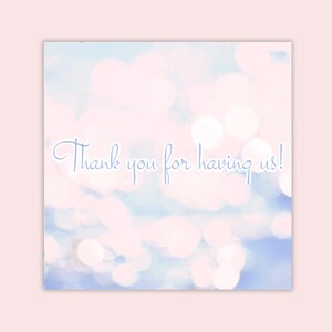 Personalized Thank You Gift Tag, Printable Enclosure Card with Toast to the Host (Custom Digital Download) image 5