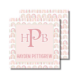 Étiquette cadeau, enveloppe cadeau, carte de visite, étiquette, autocollant, aquarelle arc-en-ciel (étiquette cadeau imprimable/boîte cadeau, téléchargement numérique personnalisé)