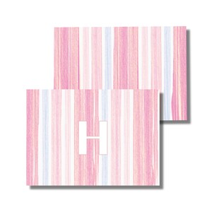 Kinder Briefpapier, Dankesnotizen, Grußkarten, Karte für alle Anlässe, Rose Stripes Initial (druckbare gefaltete Grußkarte, benutzerdefinierter digitaler Download)