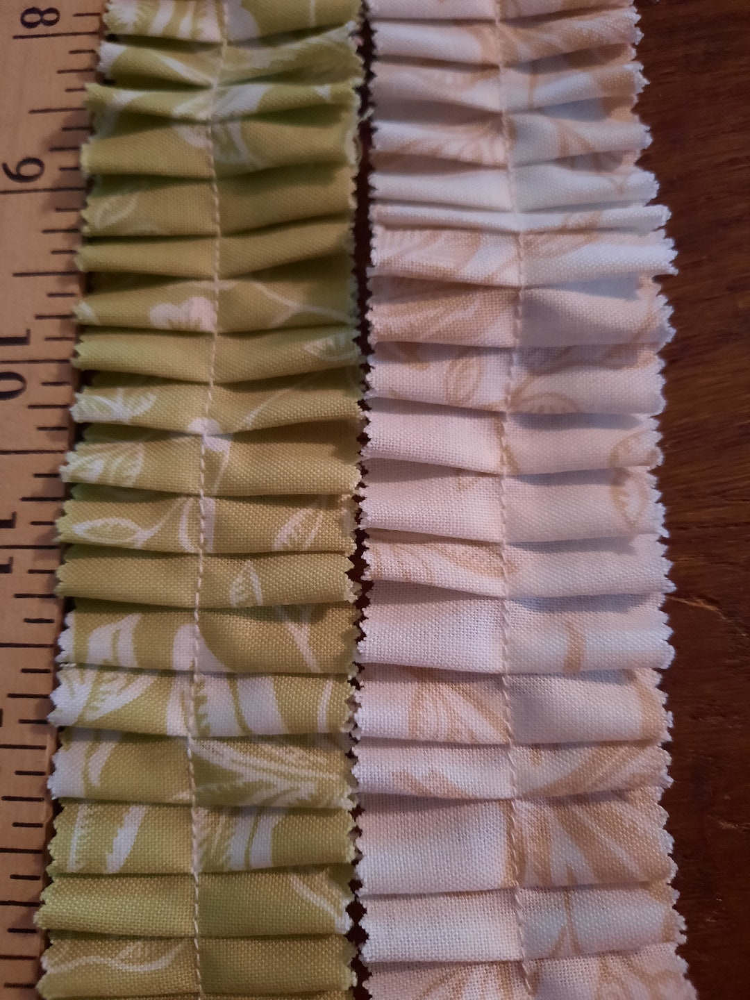Handmade Set of 2 Ruffles 100% Cotton by Moda Fabric Journal Pages ...