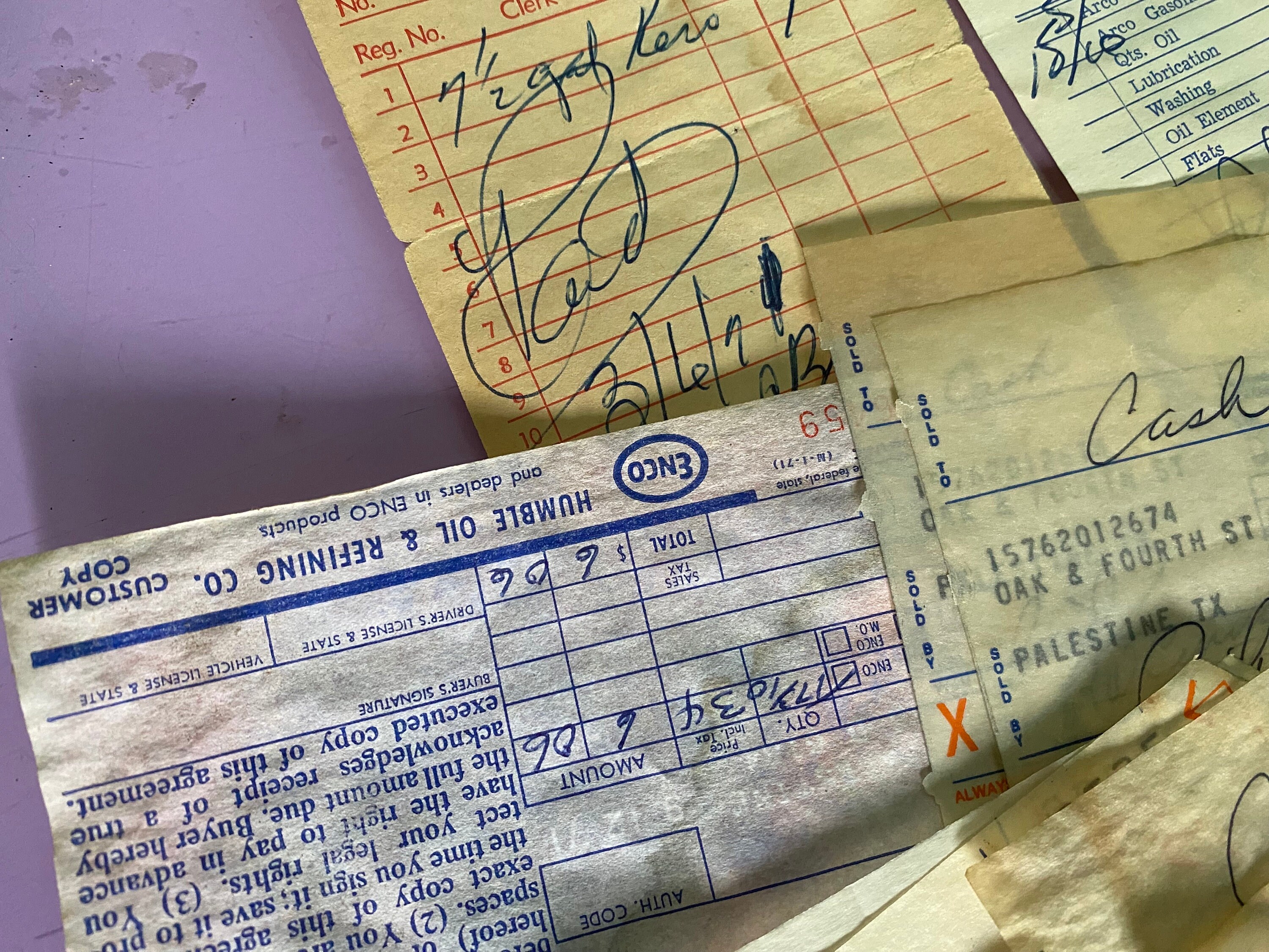 Vintage 1971 Gas Station Credit Card and Cash Receipts 14 Etsy