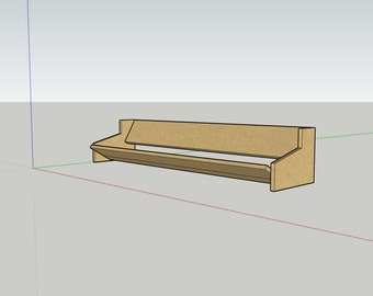 Planos simples de estanterías de escritorio pequeñas con archivos CAD.