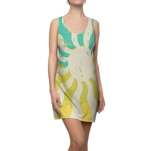 Retro Sunrise Dress, Racerback Dress, Gift for Wife, Mother&#39;s Day Gift, Beach Dress, Free Shipping!