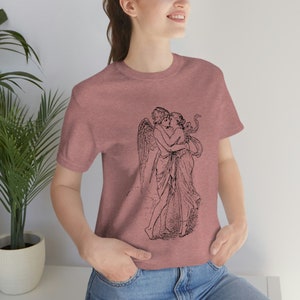 Romantic Greek Mythology T-Shirt Unisex Jersey Tee Short Sleeve Top Greece Travel Shirt Free Shipping!