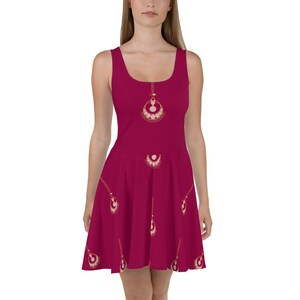 Burgundy Skate Dress - Etsy