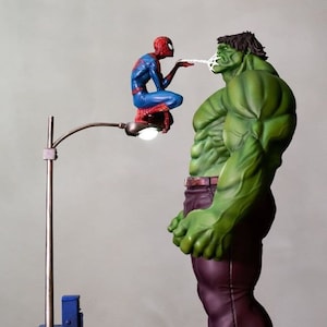 Spiderman contra Hulk - 3D STL Digital