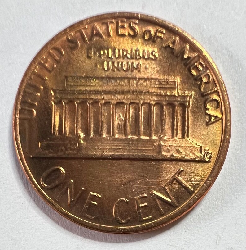 1982 Large Date Copper Lincoln Head Penny Uncirculated off Center ...