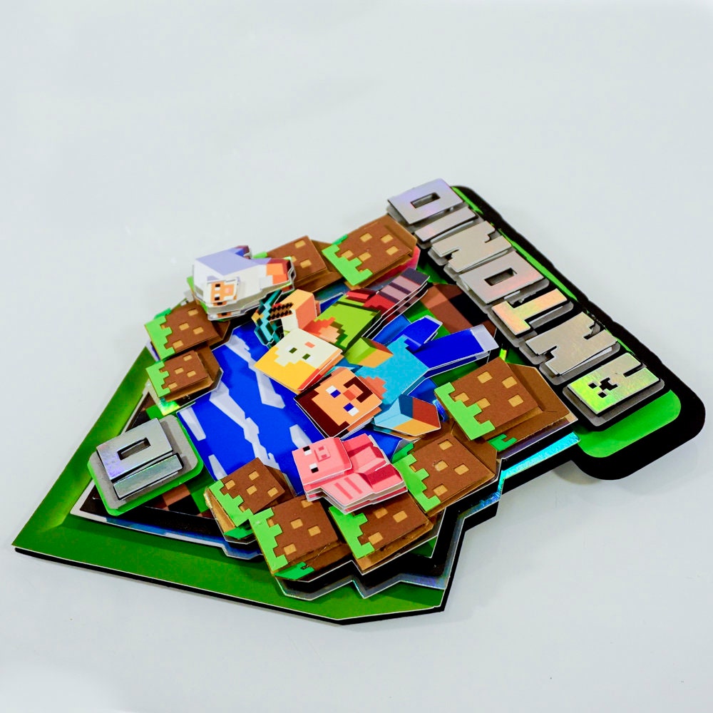 Video Game Theme 3D Cake Topper