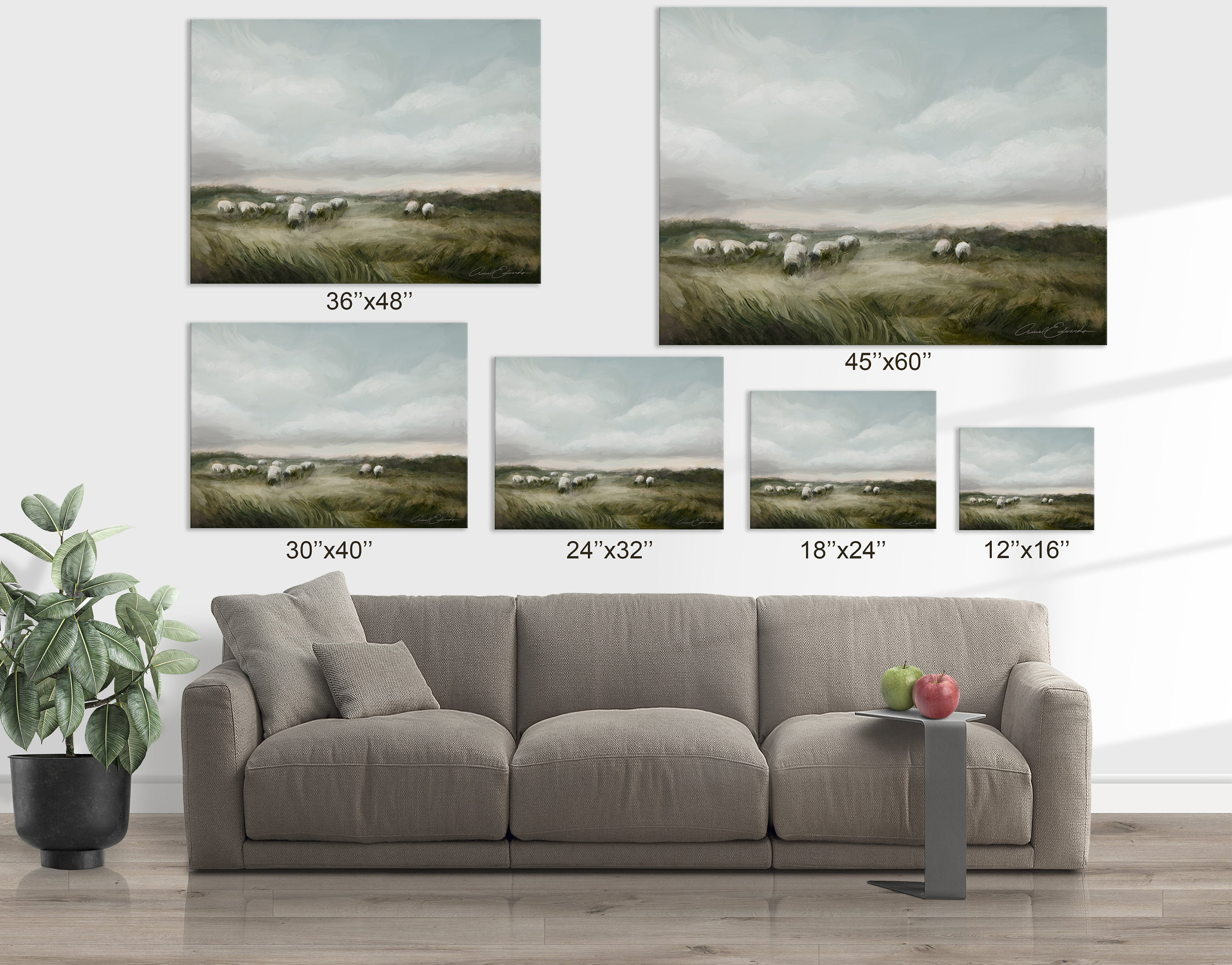 Sheep May Safely Graze - Inspirational Christian - Canvas and Art ...