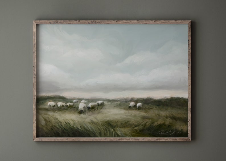 Sheep May Safely Graze - Inspirational Christian - Canvas and Art ...