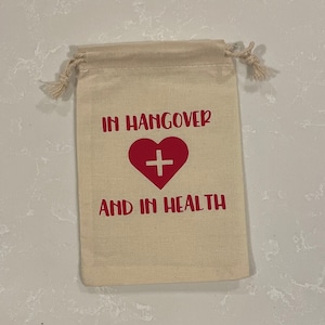 In Hangover and In Health Hangover Bag (set of 5)