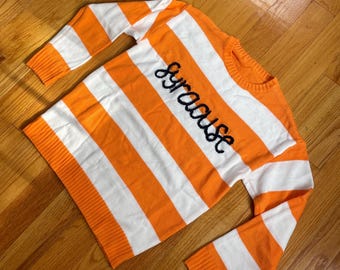 Embroidered Number Knit Sweater