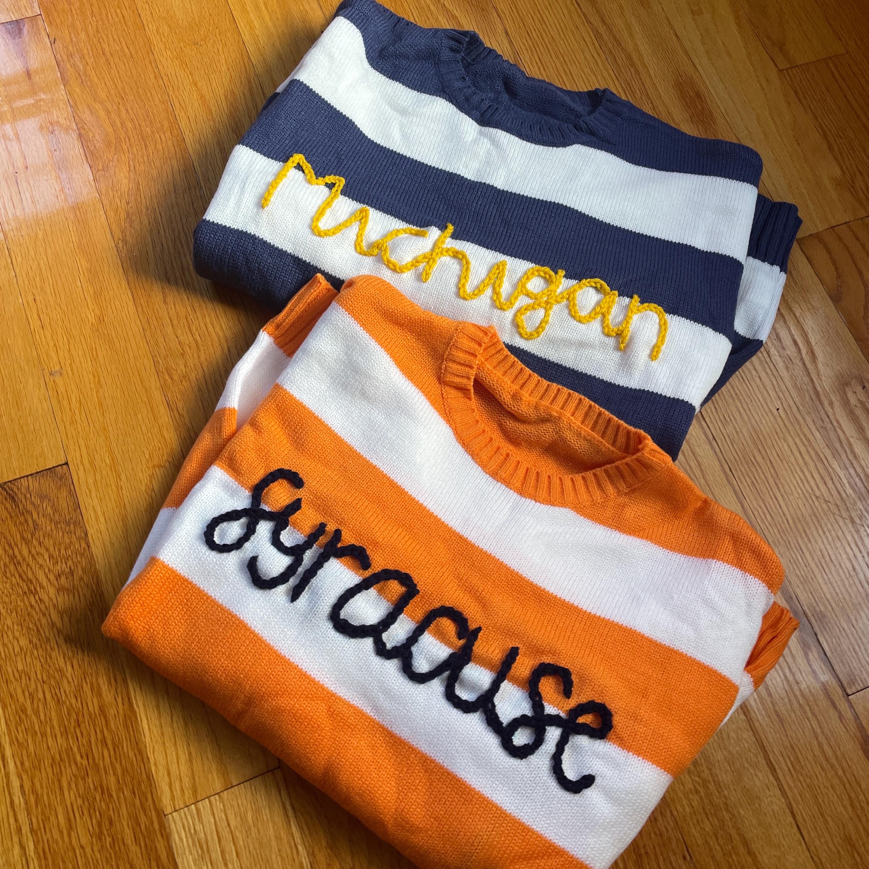 Black and Red Striped Sweater