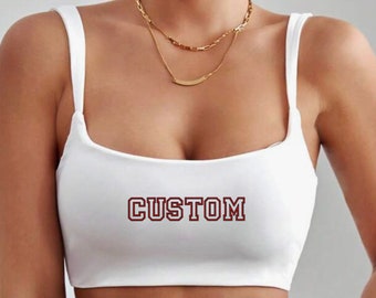 Custom Varsity Crop Top