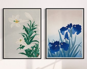 Ohara Koson Botaniskt Tryck: Vintage Japansk Träsnittskonst (Digital Nedladdning)
