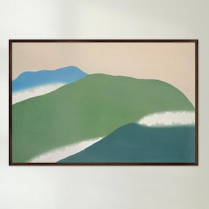 Japanese art print ukiyo e Japanese poster Japanese woodblock art Kamisaka Sekka print ukiyo e mountain poster Asian wall decor