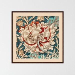 William Morris Floral Art Print, Botanical Exhibition Poster
