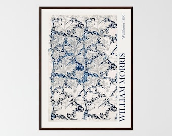 Lámina de alhelí de William Morris, decoración botánica Art Nouveau