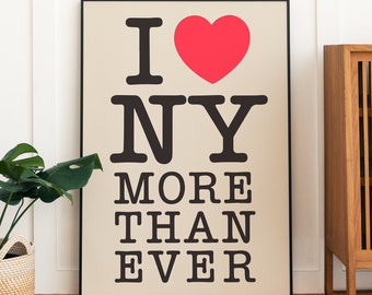 New York Typography Print | NYC Travel Poster