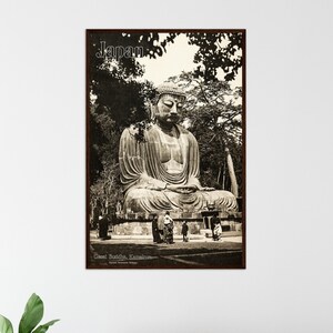 Vintage Japan Travel Print 1930s - Vintage Travel Poster Japan Poster buddha print zen home decor Japanese Art gift idea house warming gift