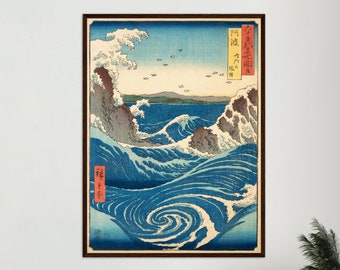 Japanese Wave Art Print | Hiroshige Utagawa Woodblock Poster