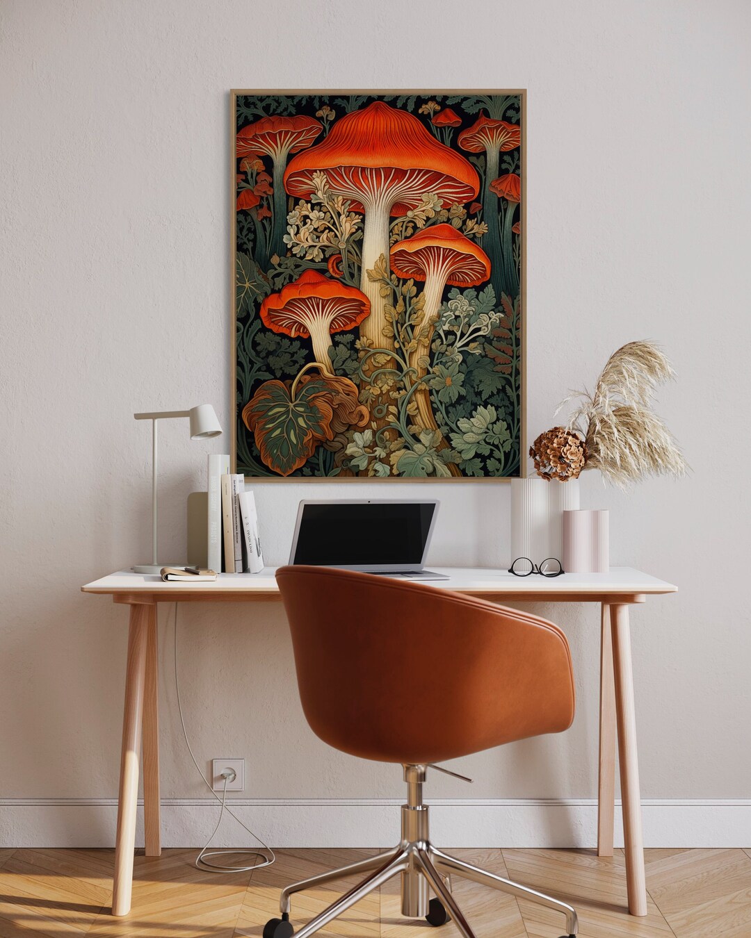 William Morris Mushroom Print: Botanical Forest Wall Art (digital ...