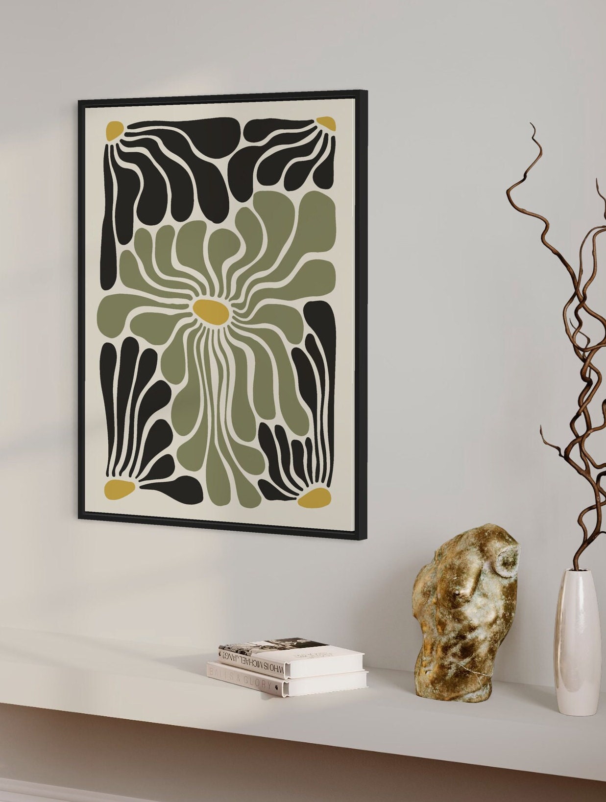 Abstract Botanical Wall Art Minimalist Botanical Print, Botanical ...