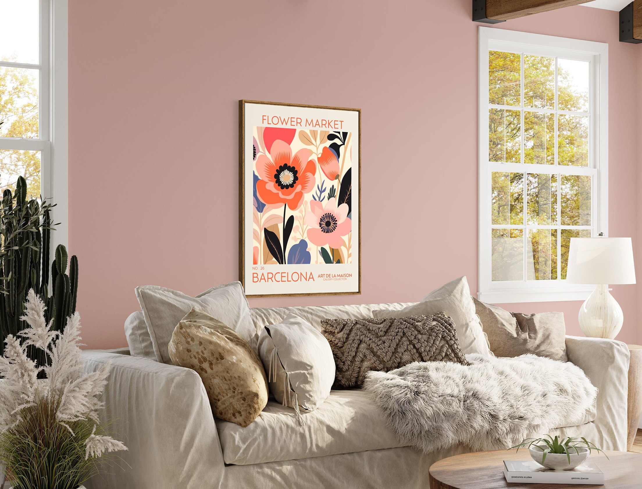 Vintage Tee & Kaffee Poster Set - Botanische Küchen Deko 30x40cm Ungerahmt