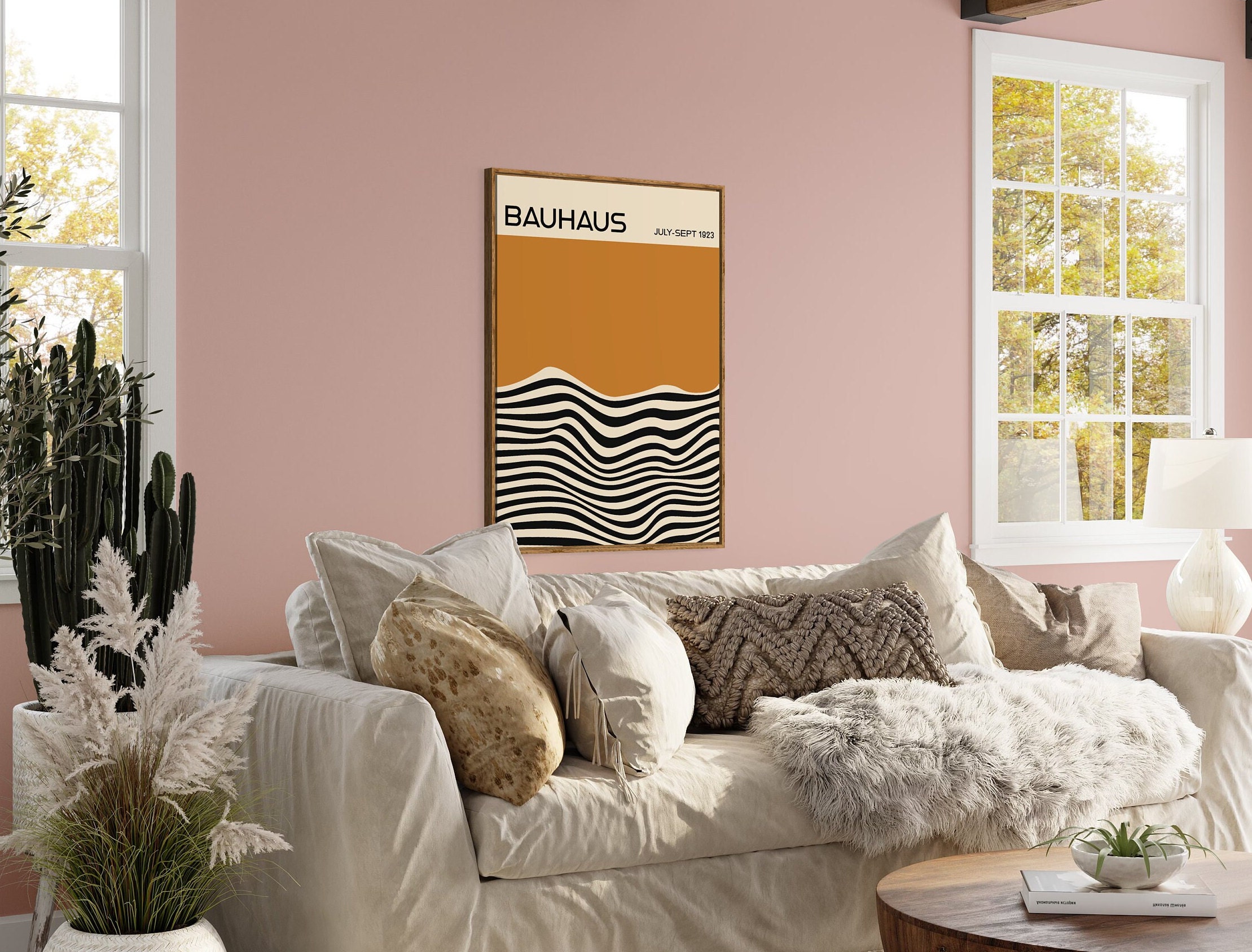 Bauhaus Exhibition Poster, Abstract Retro Wall Art - Etsy
